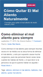 Mobile Screenshot of comoquitarmalaliento.garantiareal.com
