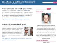 Tablet Screenshot of comoquitarmalaliento.garantiareal.com